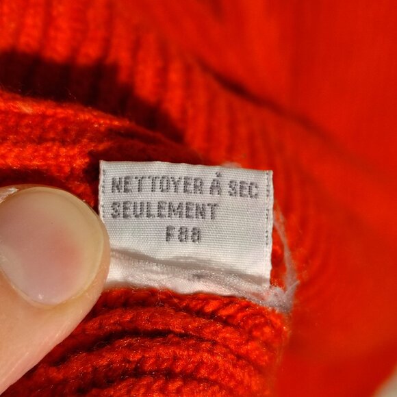 Vintage Liz Claiborne Red Sweater Shirt - Large - Picture 4 of 5